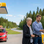 Myter og fakta om at tanke og betale for benzin som turist i Sverige
