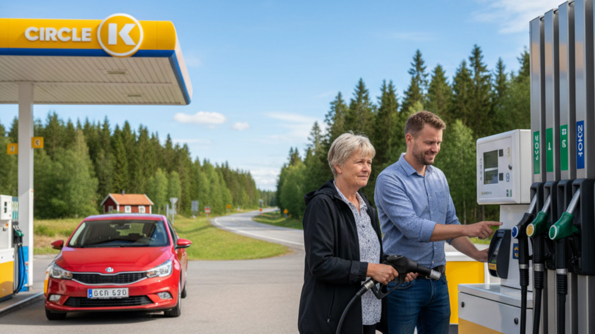 Myter og fakta om at tanke og betale for benzin som turist i Sverige